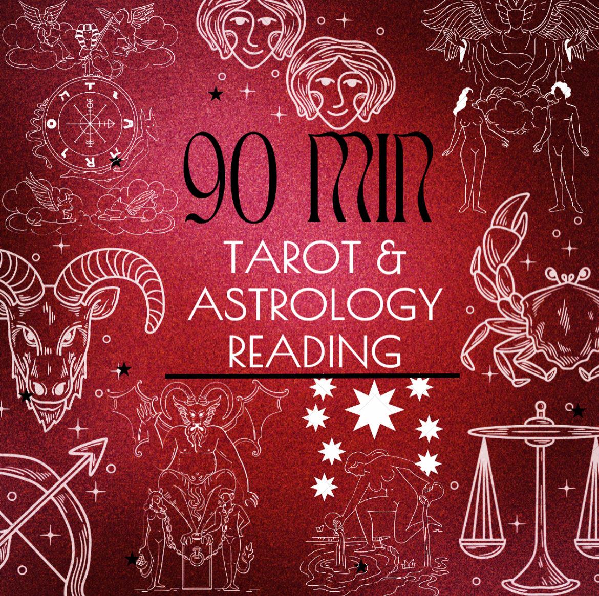 90 Min: Tarot & Astrology Reading